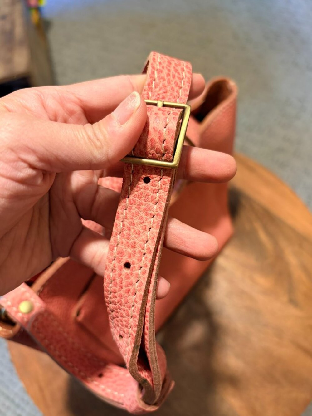 PLG Mini Crossbody Tote – Bubblegum 💗 with Zipper top - Picture 2 of 8